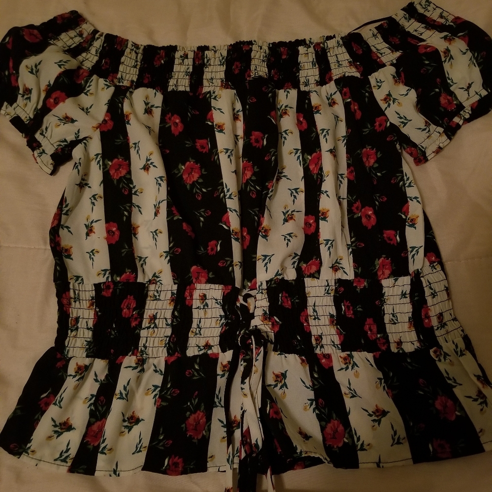 Off the shoulder floral top